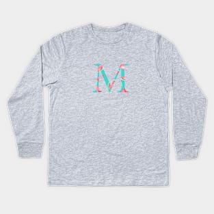 Mu Watermelon Letter Kids Long Sleeve T-Shirt